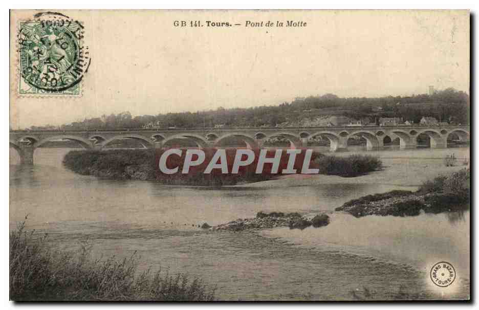 CPA Tours Pont de la Motte