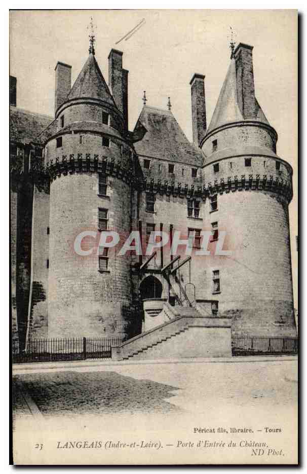 CPA Langeais Porte d'Entree du Chateau