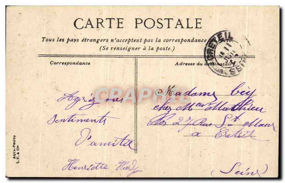 CPA Dijon Place du Peuple — Verso