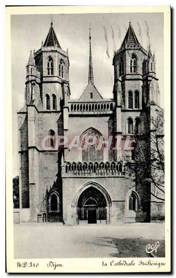 CPA Dijon La cathedrale St benigne 