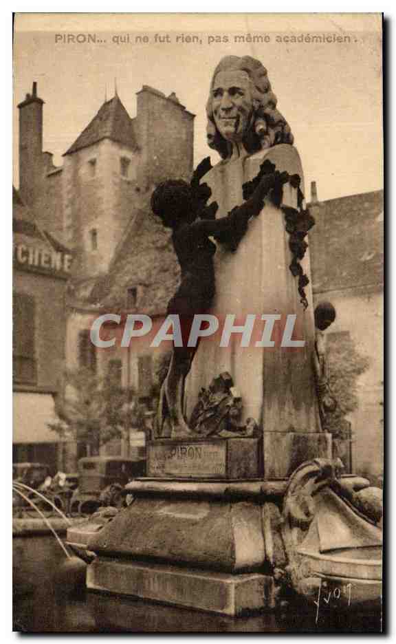 CPA Dijon Place des Cordeliers Monument Piron