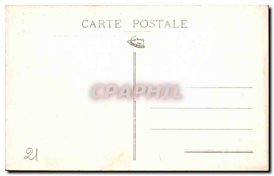 CPA Dijon L'Hopital General Lion — Verso