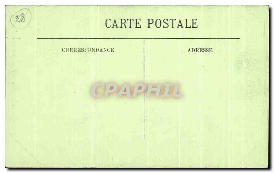 CPA Chartres La Catherale Portail Sud — Rückseite