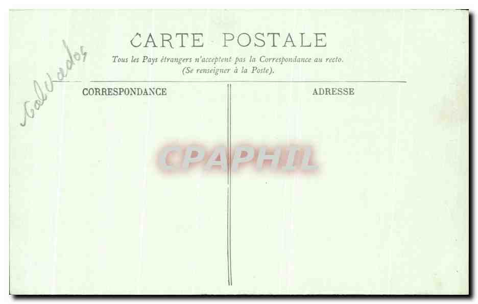 CPA Caen Hotel Valois Fenetres et Ianterneaux — Verso