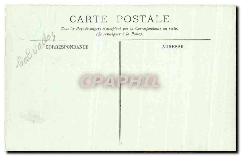 CPA Caen Vieux Saint Nicolas Arcades romanes — Verso