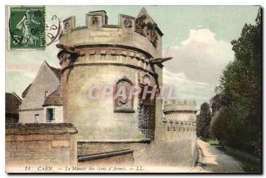 CPA Caen Le Manoir des Gens d'Armes
