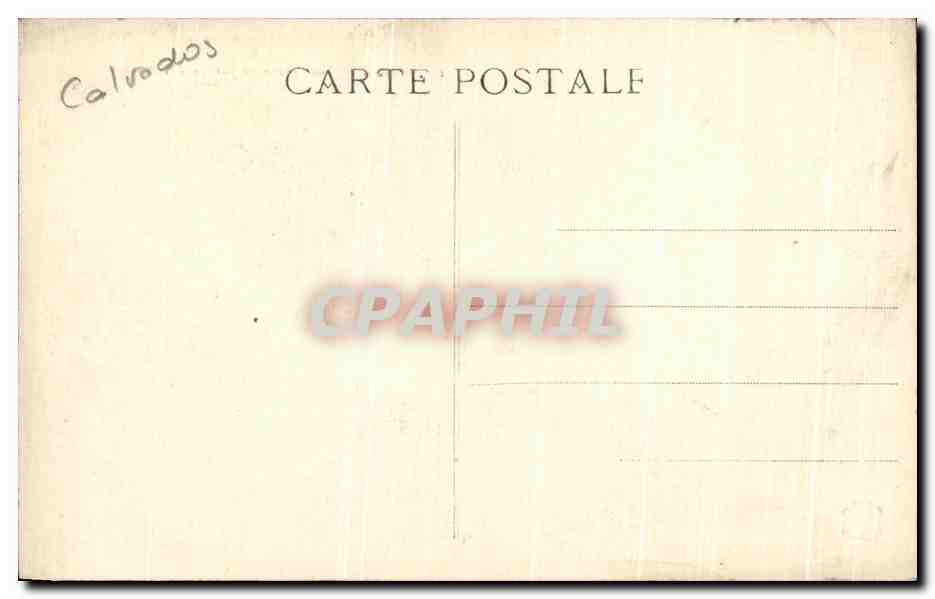 CPA Caen Les Serres du Jardin des Plantes — Verso
