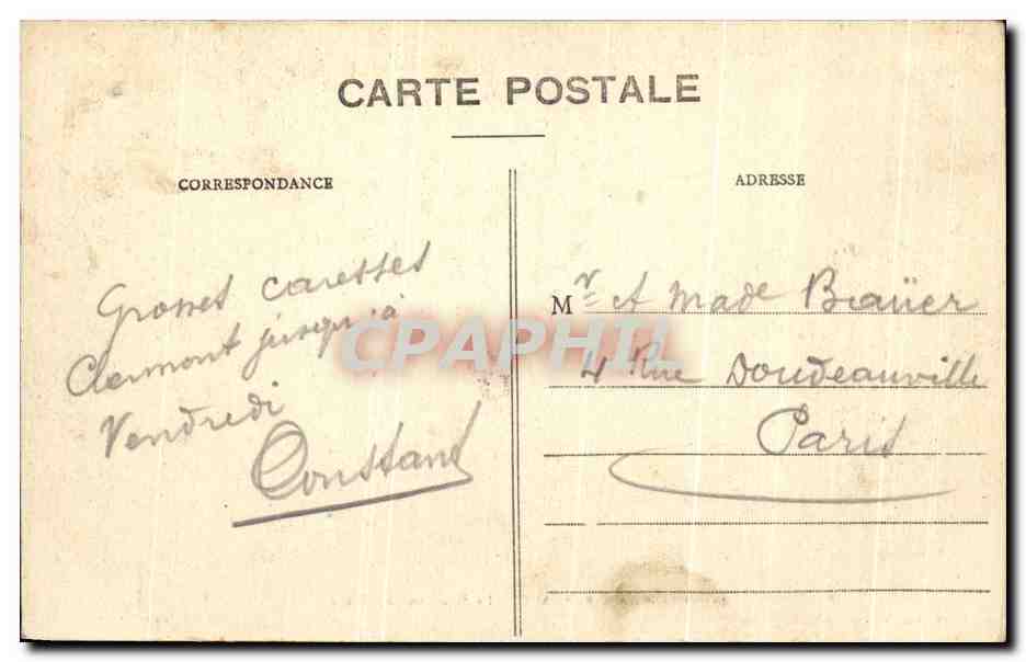 Clermont-Ferrand - La Fontaine pétrifiante — Bougé, 21, Rue de l'Éeu, Clermont-Ferrand — Rückseite