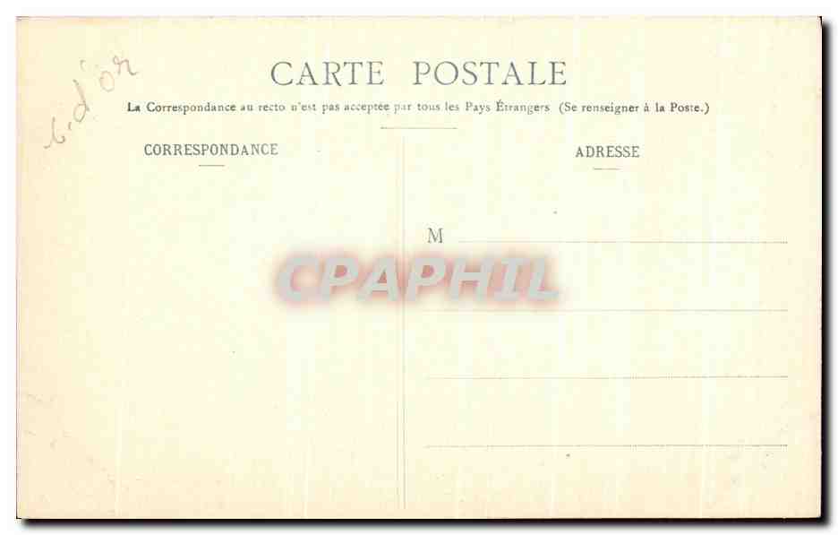 CPA Dijon Place Saint Pierre — Rückseite