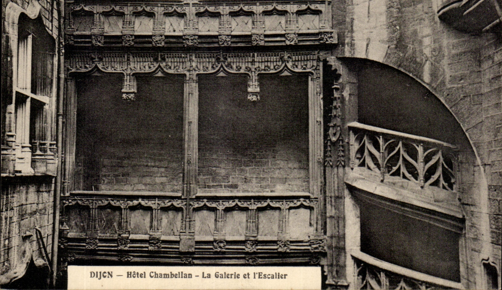 CPA Dijon Hotel Chambellan La Galerie Et L'Escalier