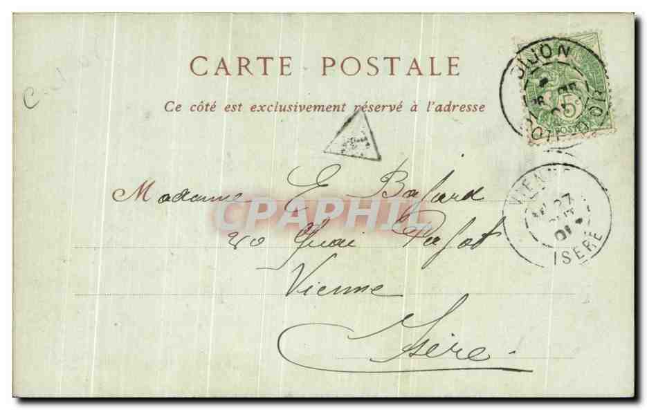 CPA Dijon Maisons Des Ambassadeurs Mercerie — Verso