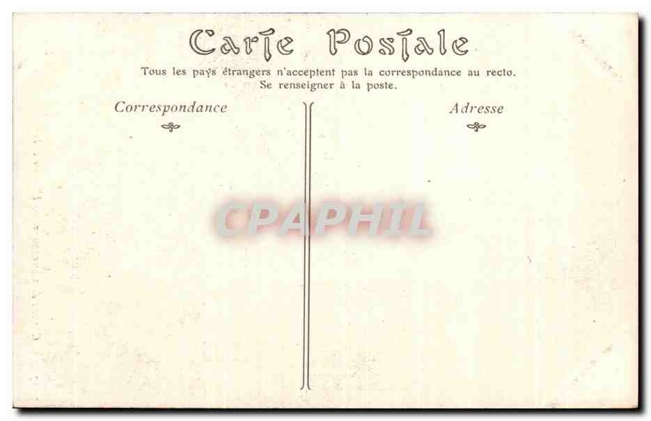 CPA Chateau De Chenonceaux Grande Allee — Rückseite