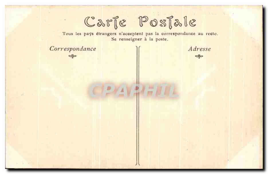 CPA Chateau De Chenonceaux L'Entree Principale Sphinx — Rückseite