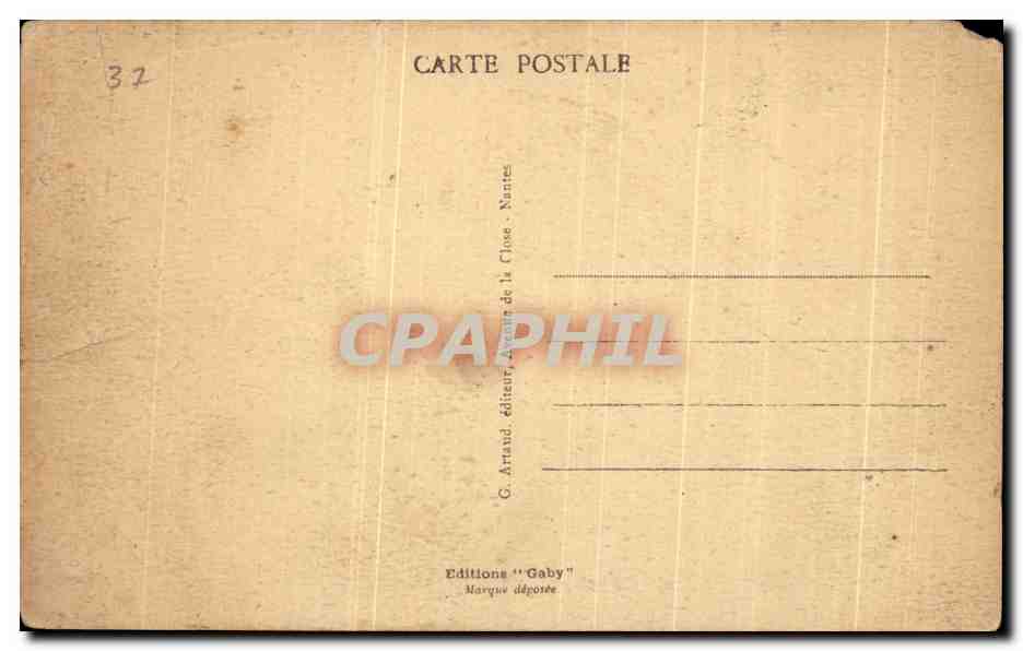 CPA Tours Rue Nationale — Rückseite