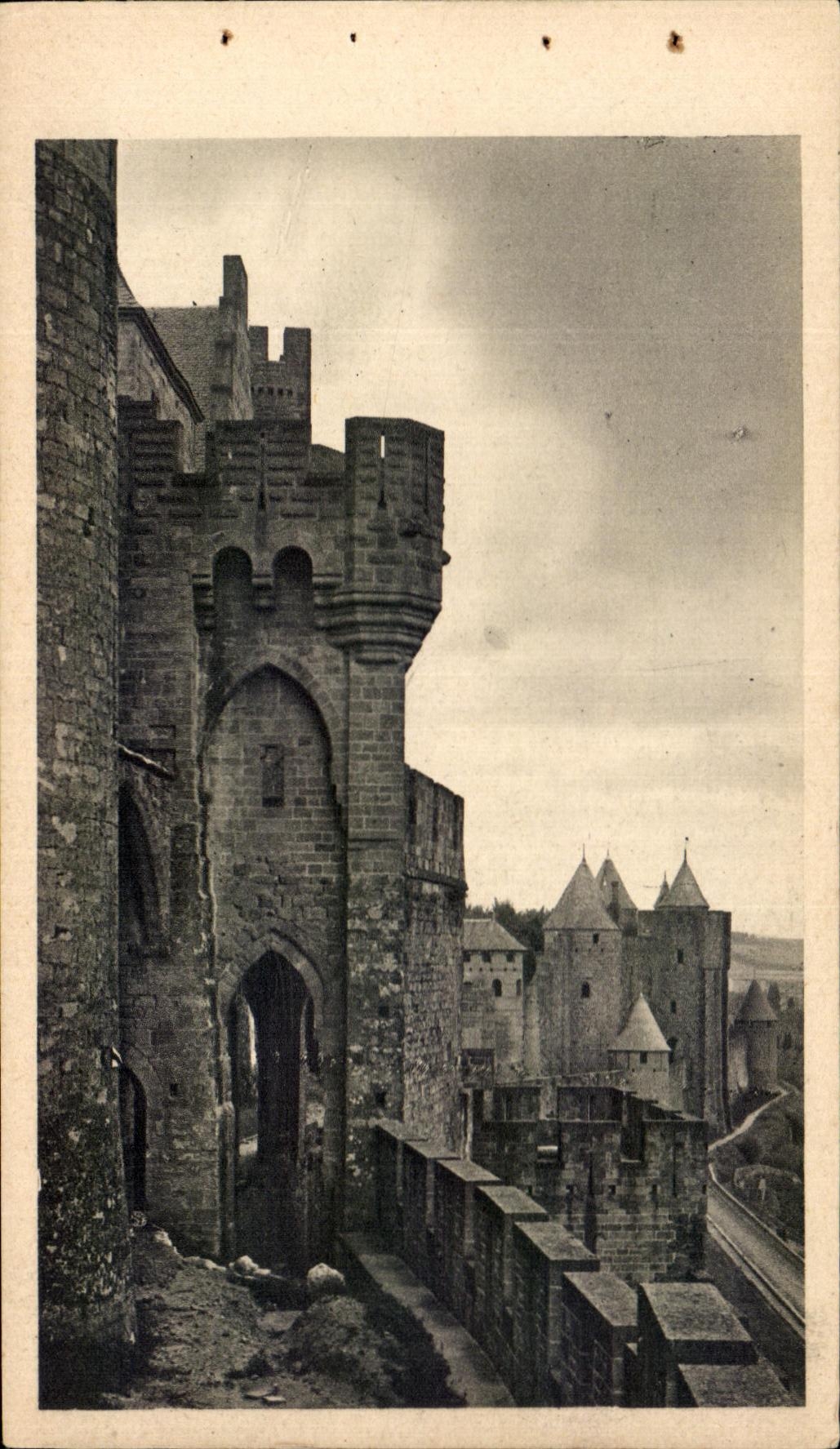 CPA Cite De Carcassonne Defenses Du Front Ouest