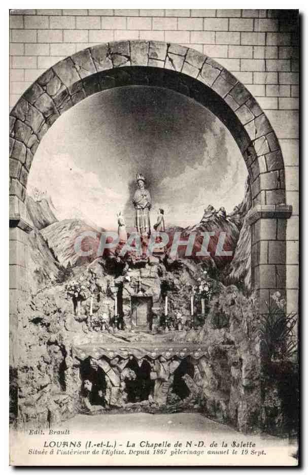 CPA Louans La Chapelle De La Salette Situee a l'Interieur De l'eglise Depuit
