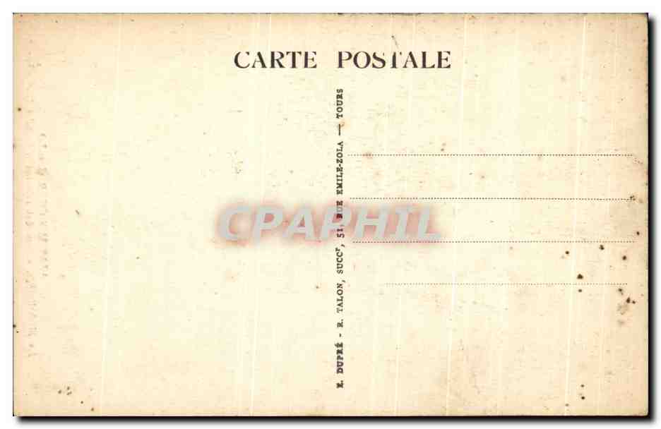 CPA Azay Sur Cher La Micheliniere Ancien Fief Relevant d'Amboise — Rückseite