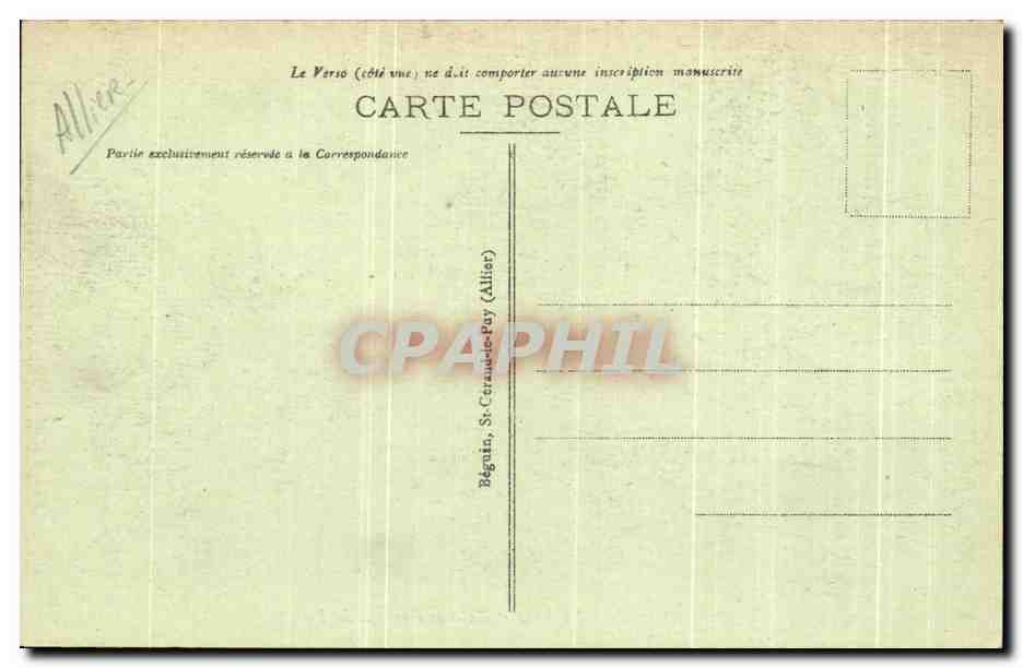 CPA Vichy La Porte Et Galeries Couvertes De Pare — Rückseite