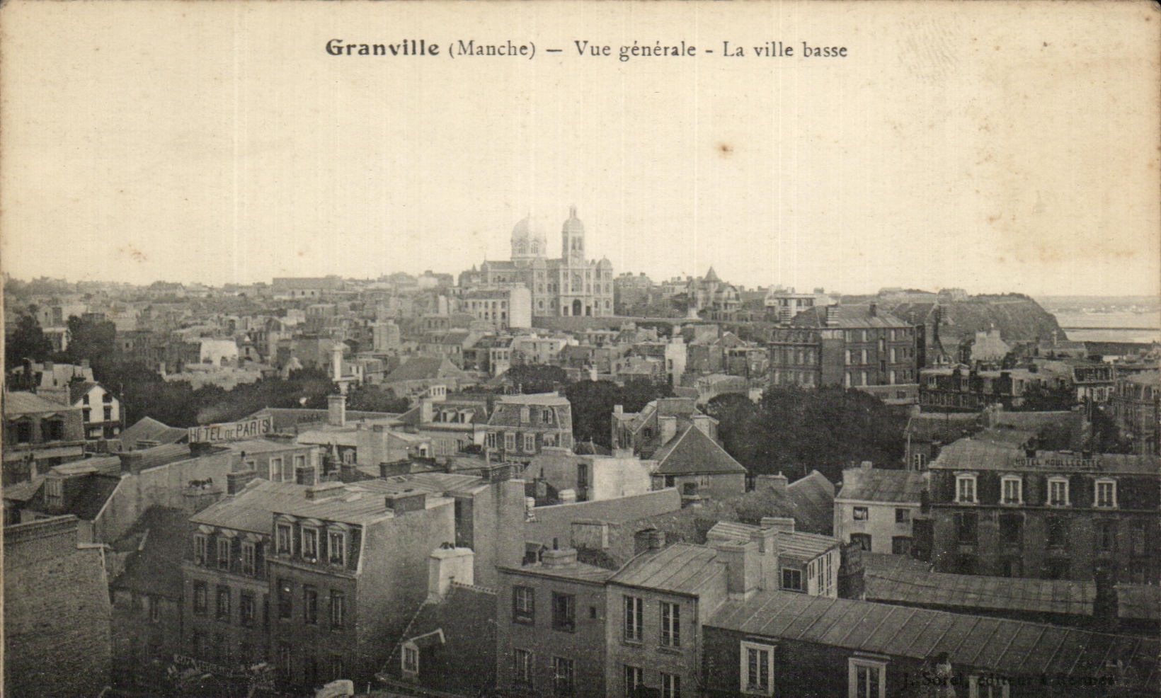 CPA Granville Vue Generale La Ville Basse