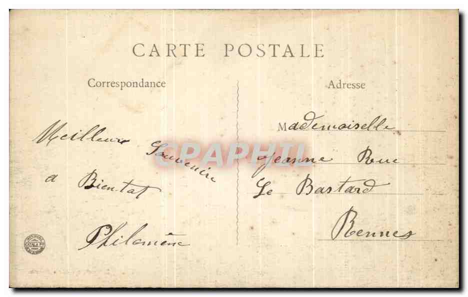 CPA Granville Vue Generale La Ville Basse — Verso