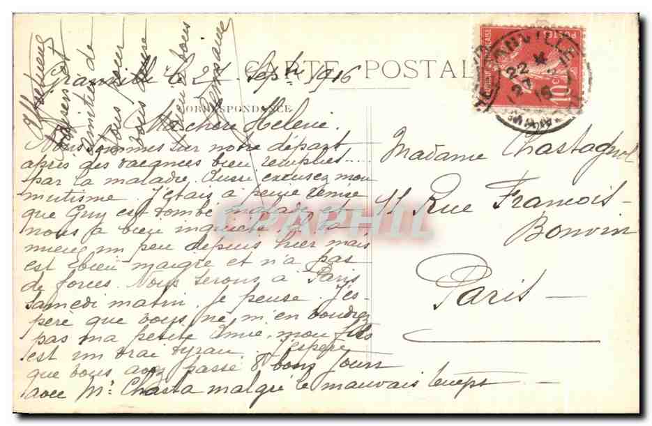 Granville — Le Cap Lihou — J. Puel, phot. — Verso