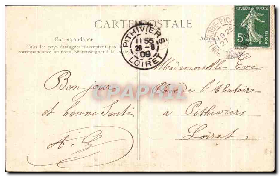 PONT-L'ABBÉ-PICAUVILLE — Intérieur de l'Église de Picauville — La C.A. 4 — Reverso