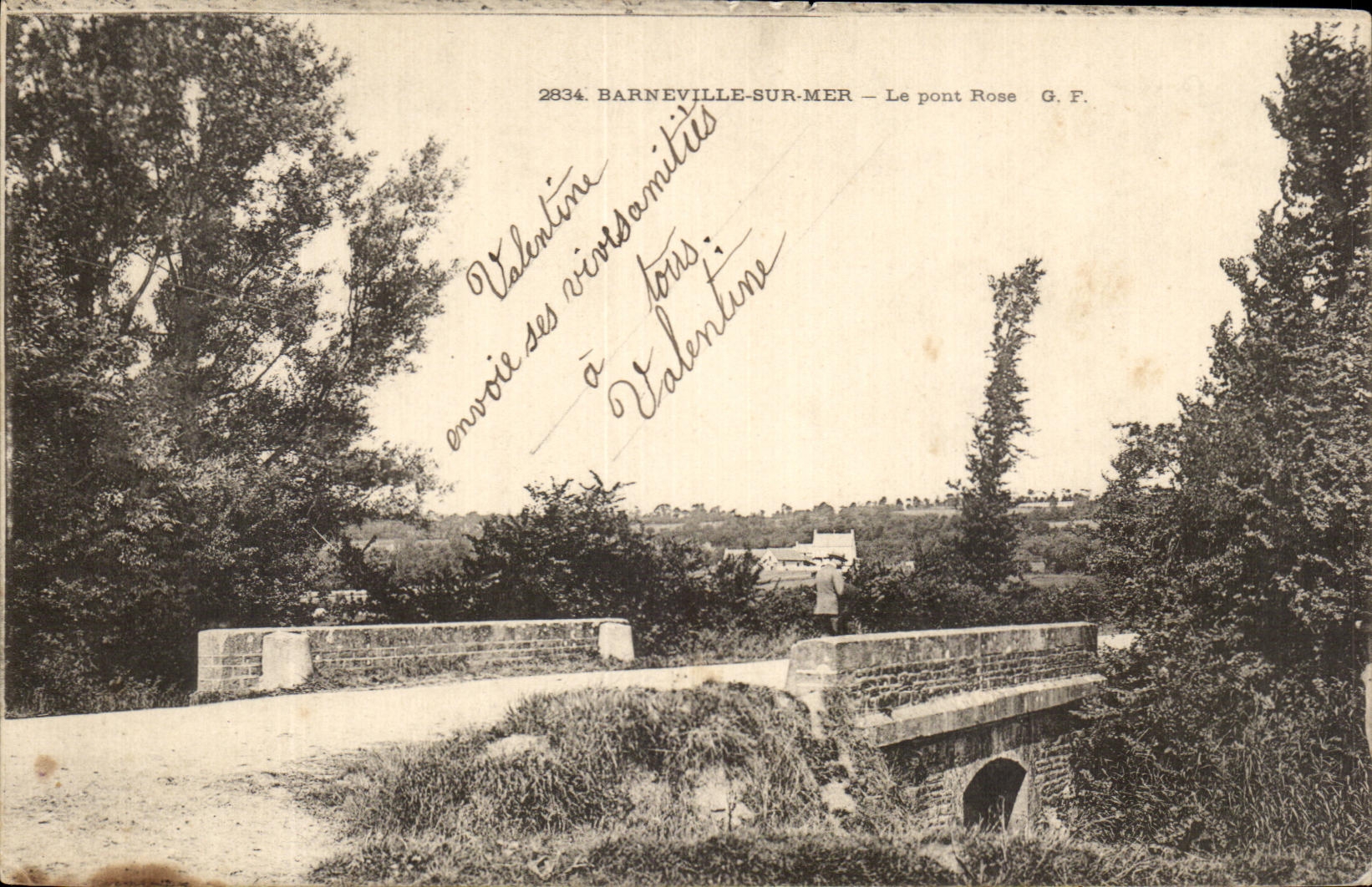 Barneville-sur-Mer — Le pont Rose — G.F. n°2834