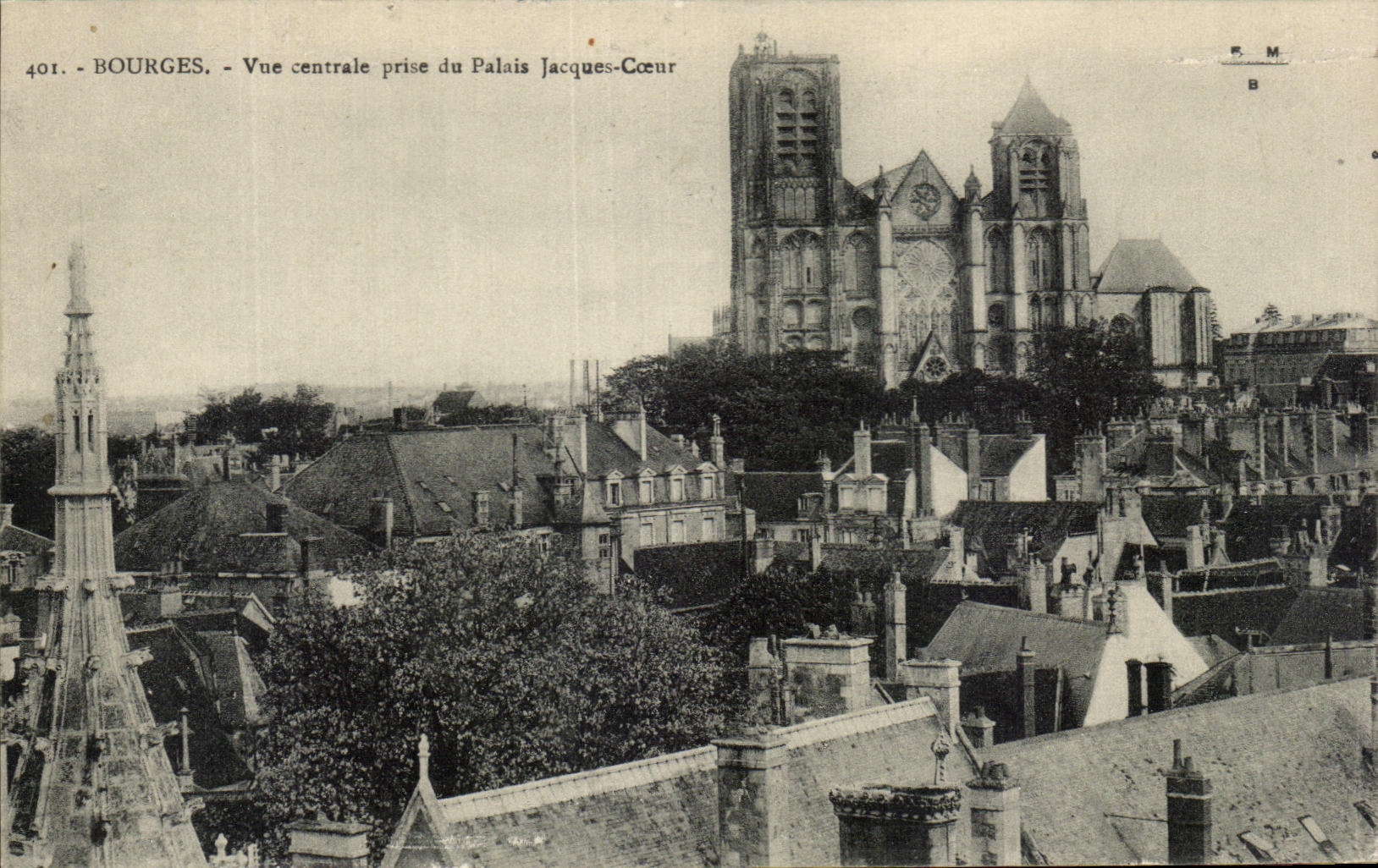CPA Bourges Vue Centrale Prise Du Palais Jacques Coeur