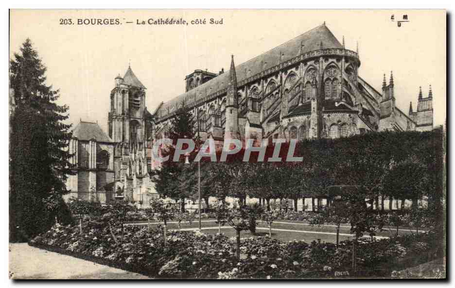 CPA Bourges La Cathedrale Cote Sud