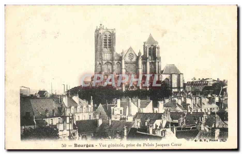 CPA Bourges Vue Generale Prise Du Palais Jacques Coeur