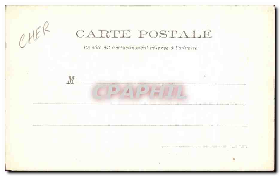 CPA Bourges Les Cinq Portails De La Cathedrale — Rückseite