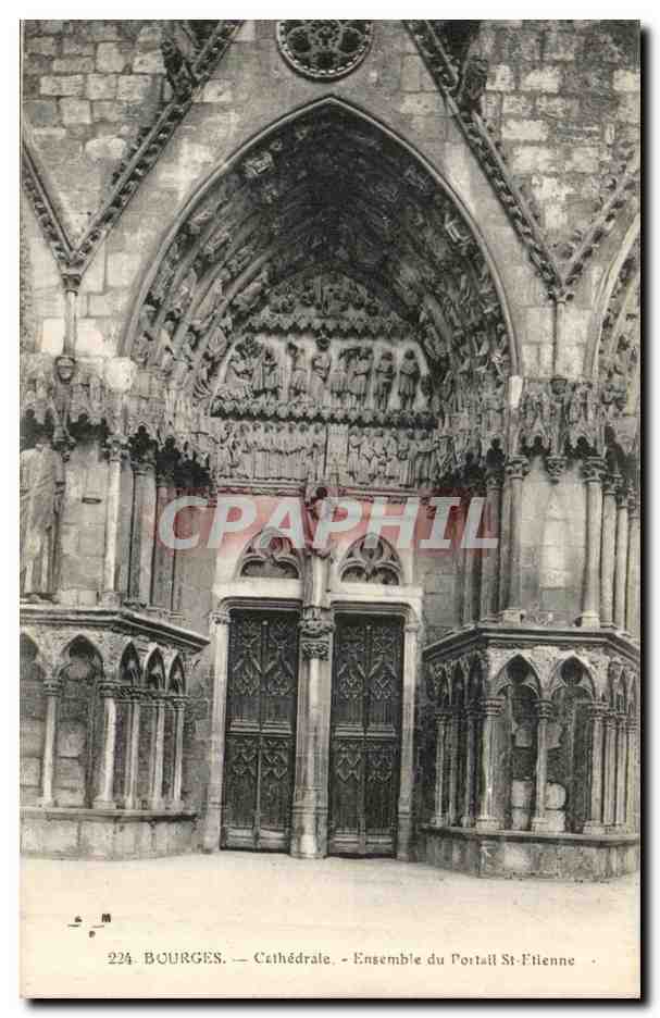 Bourges — Kathedrale — Ensemble des Portals Saint-Étienne