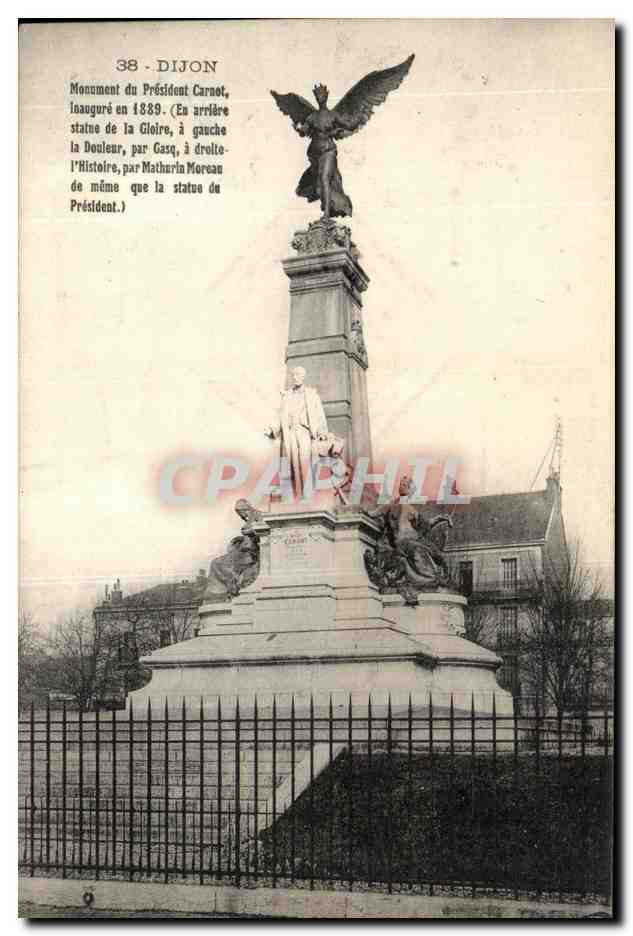 CPA Dijon Monument du President Carnot