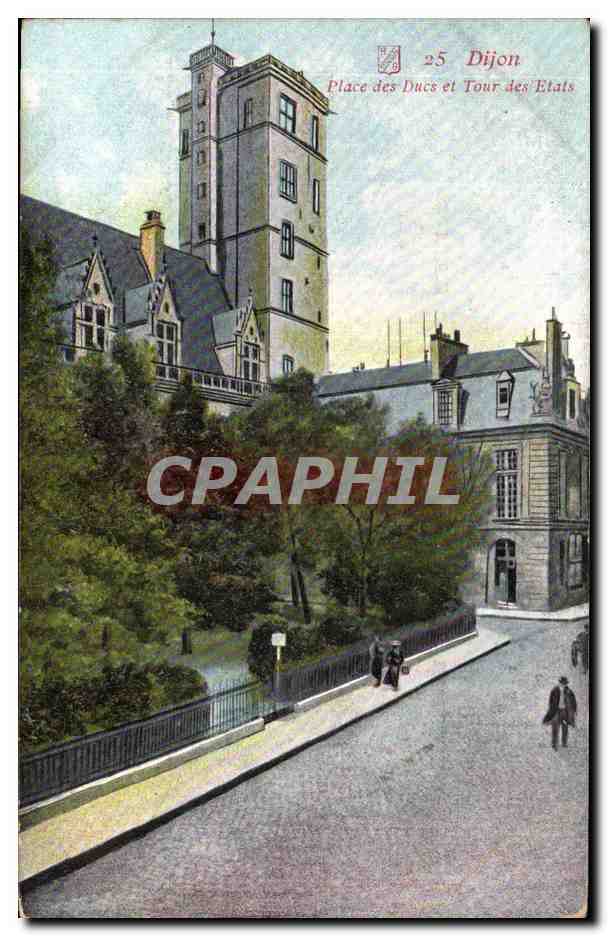 CPA Dijon Place des Ducs et Tour des Etats