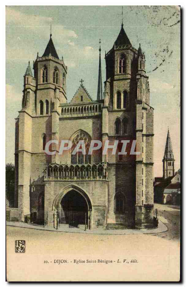 CPA Dijon Eglise Saint Benigne