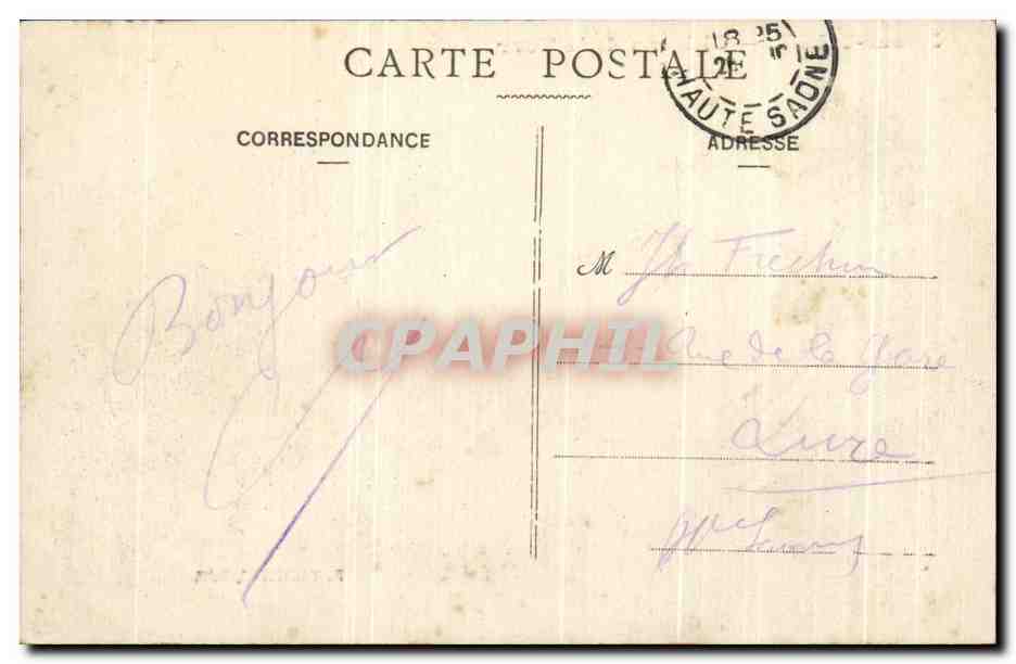 CPA Is sur Tille Chateau de la Tour  — Rückseite