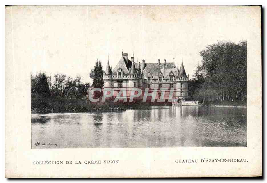 CPA Collection De La Creme Simon Chateau D'Azay Le Rideau 
