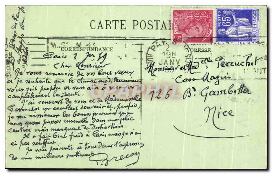 CPA Amboise Le Chateau Et Le Pont — Rückseite