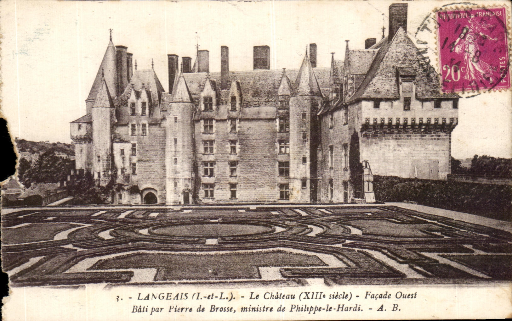 CPA Langeais Le Chateau Facade Ouest 