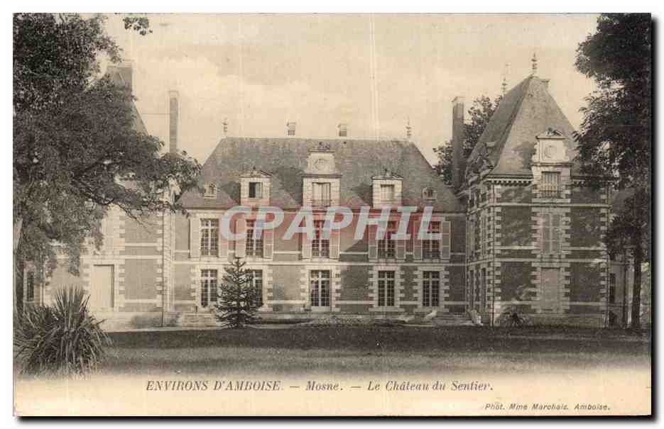 CPA Environs D'Amboise Mosne Le chateau Du Sentier