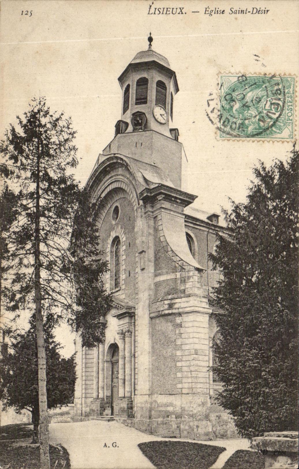 CPA Lisieux eglise Saint Desir
