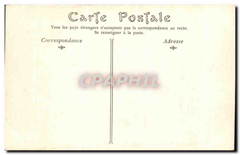 CPA Chateau de Chenonceaux La Salle a Manger — Rückseite