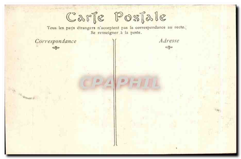 CPA Chateau de Chenonceaux L'Entree Principale Sphinx — Rückseite