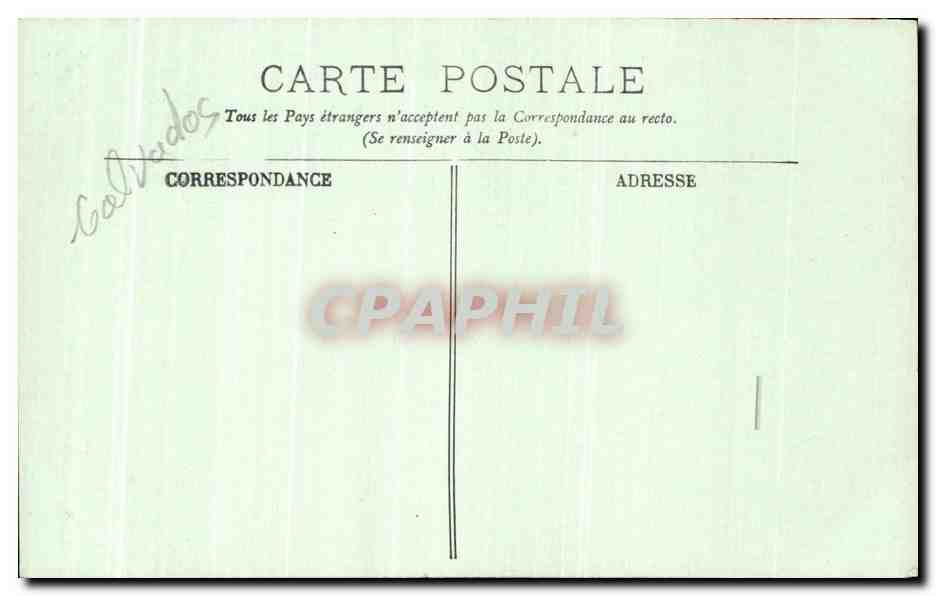 CPA Caen L'Hotel Valois Judith avec la Tete d'Holopherne — Verso