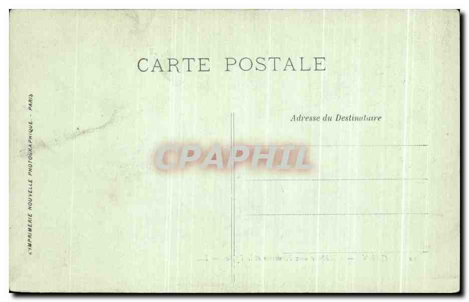 CPA Caen L'Abbaye aux Hommes et le Lycee — Rückseite