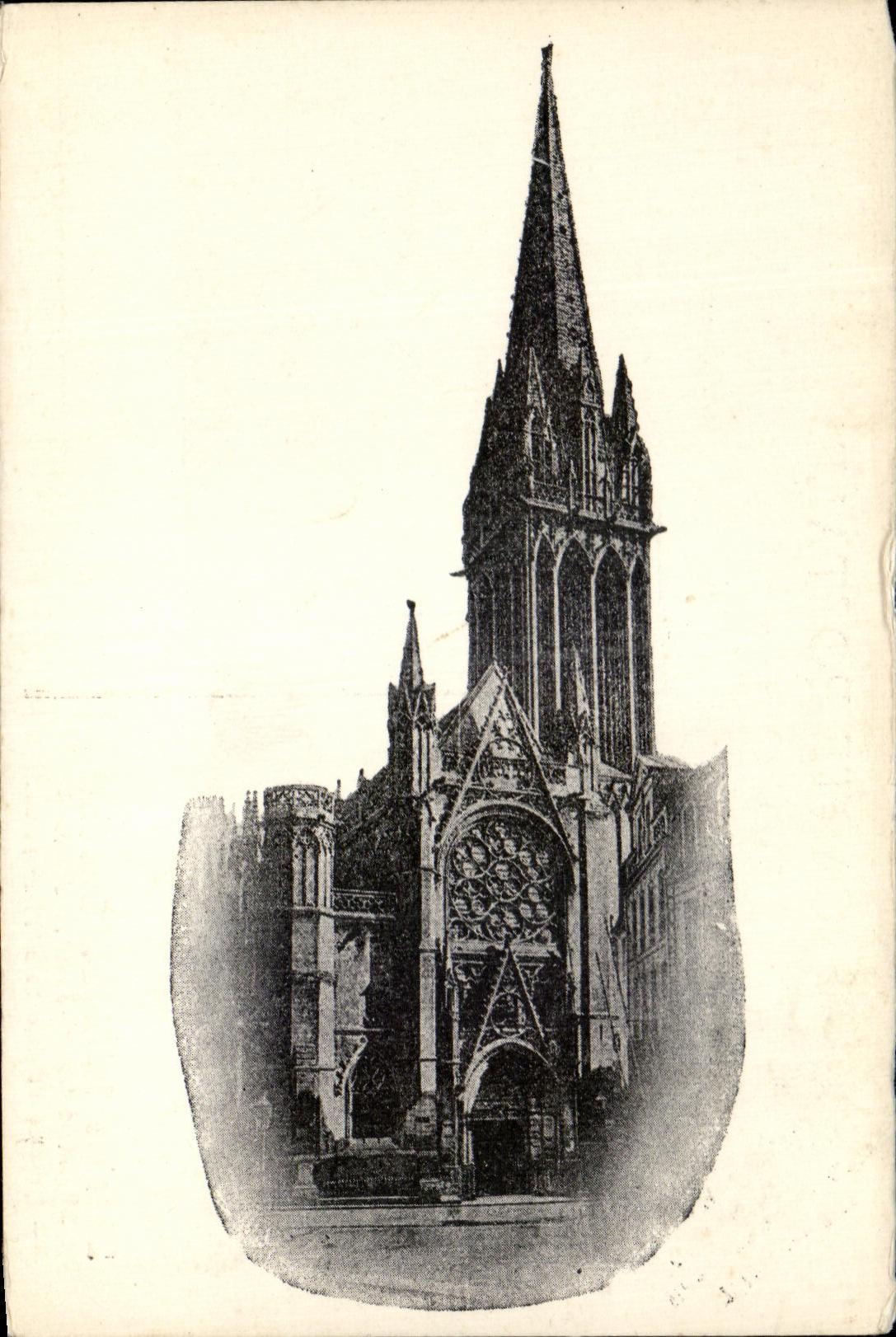 CPA Caen Rue Saint Jean de I'Eglise Saint Pierre