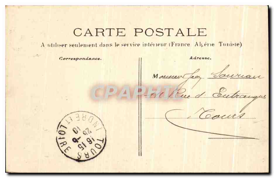 CPA Noyant Chateau de Brou bati par le Marechal de Boucicault — Rückseite