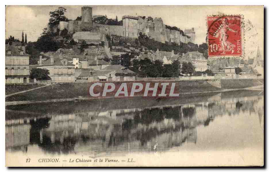 CPA Chinon Le Chateau et la Vienne