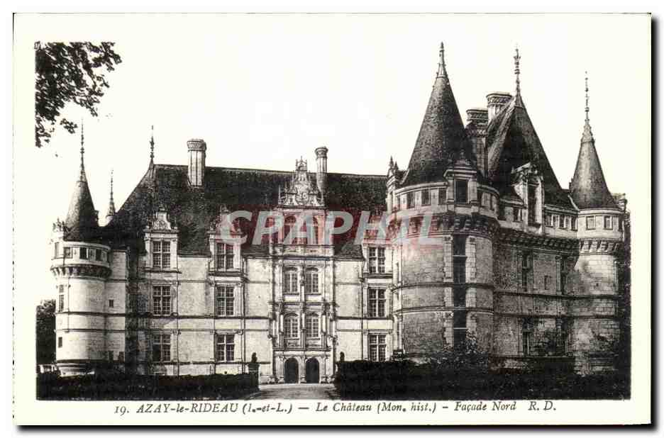 CPA Azay le Rideau Le Chateau Facade Nord