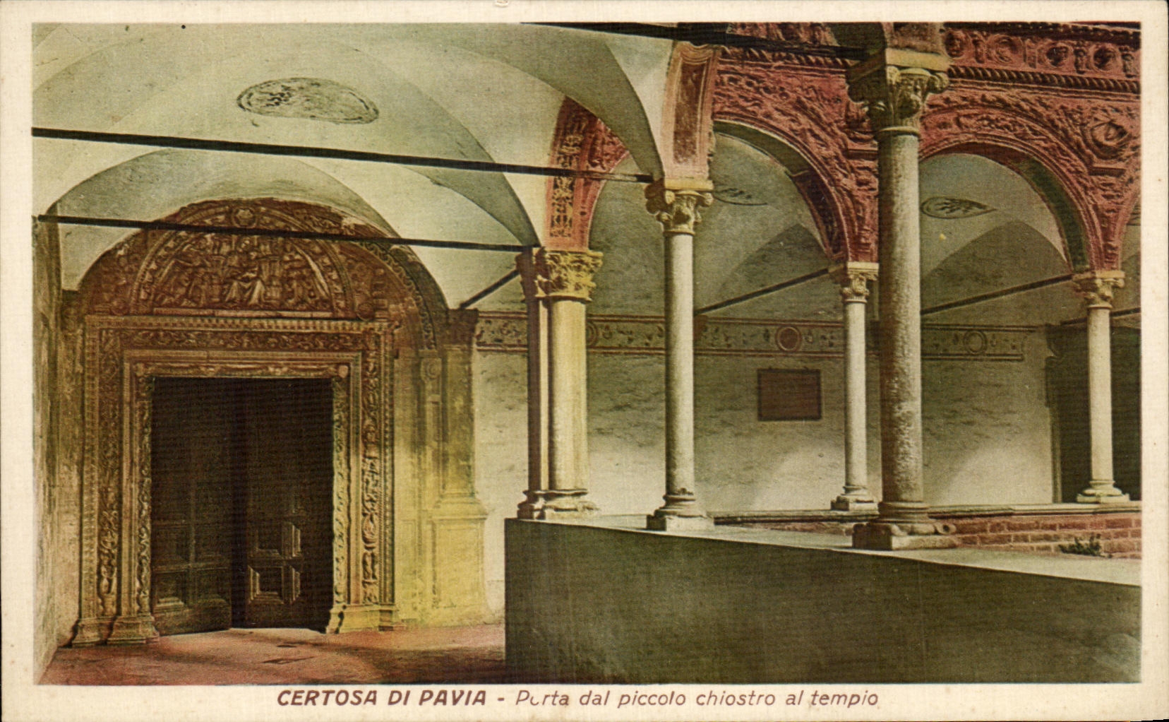 CPA Cerotsa Di Pavia Porta Dal Piccolo Chiostro At tempio